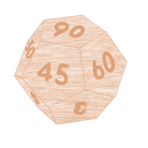 Peach colored  dodecagon, 11 sides.
